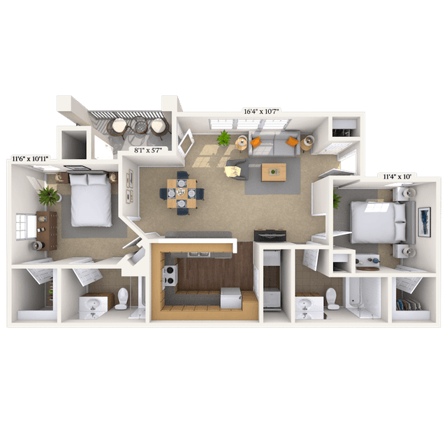 Floorplan image of unit 01837