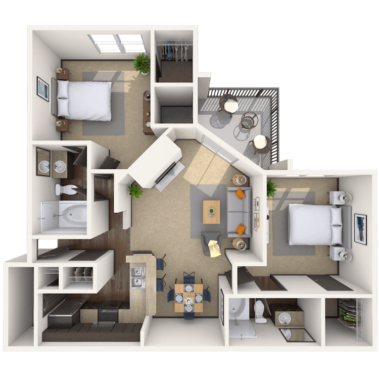 Floorplan image of unit 171714