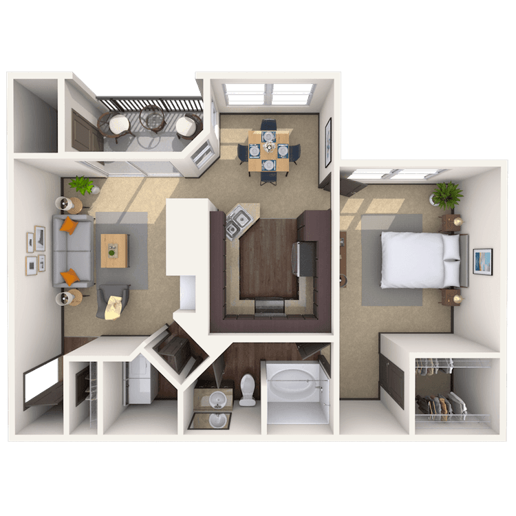 Floorplan image of unit 141421