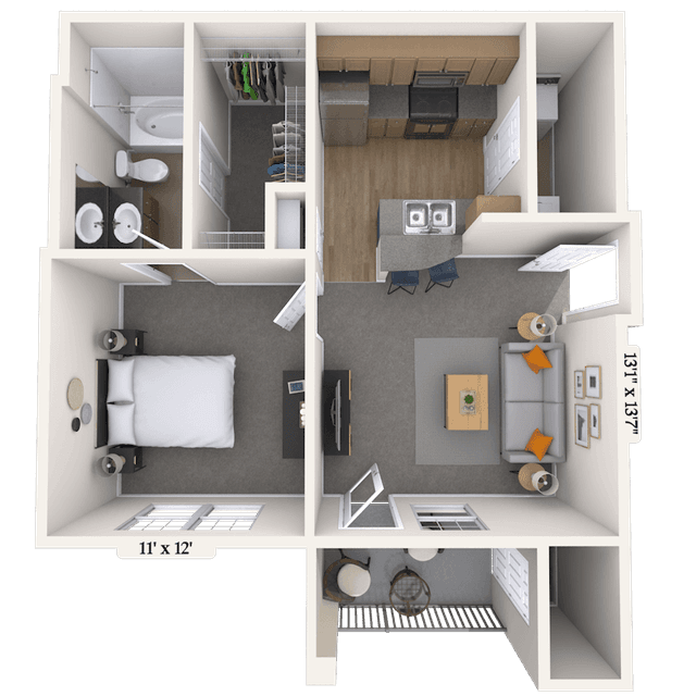 Floorplan image of unit 08825