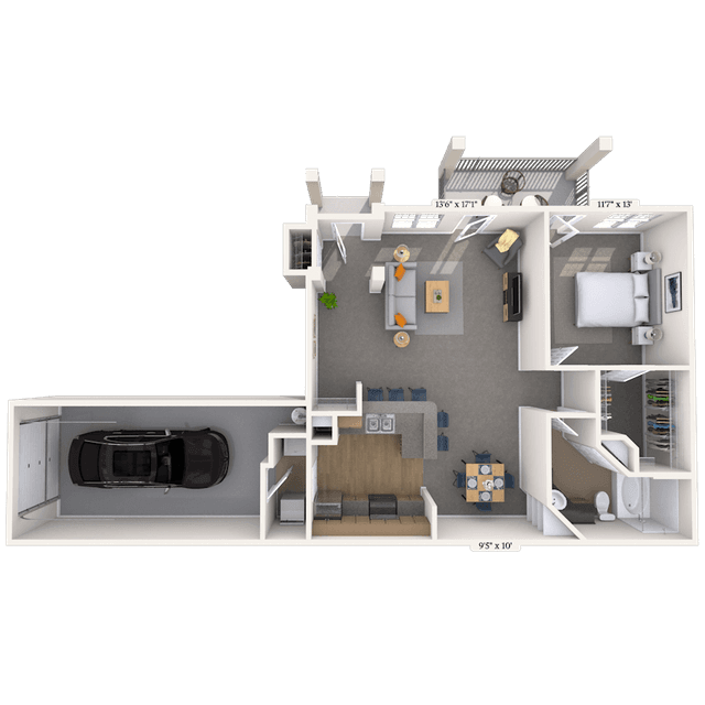 Floorplan image of unit 131317