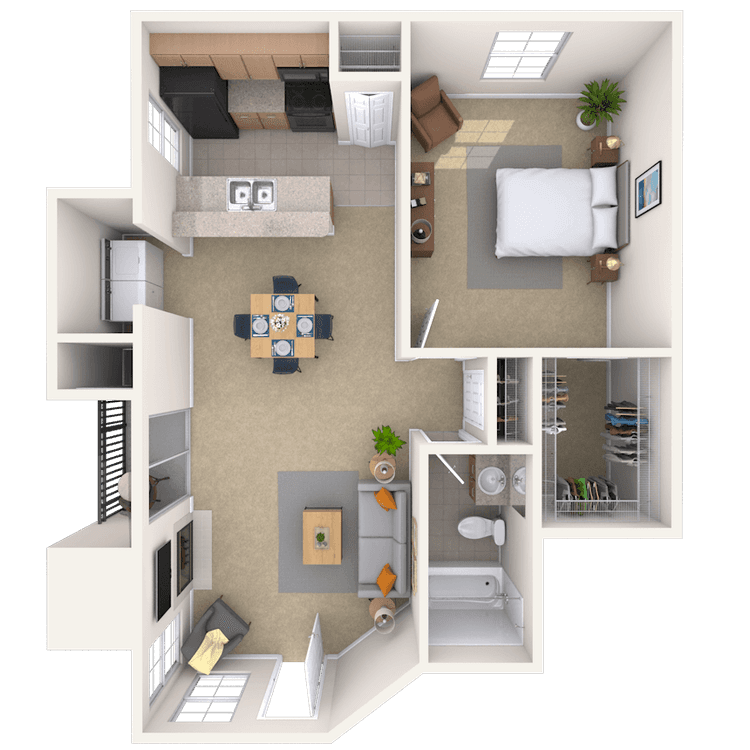 Floorplan image of unit 0122204A