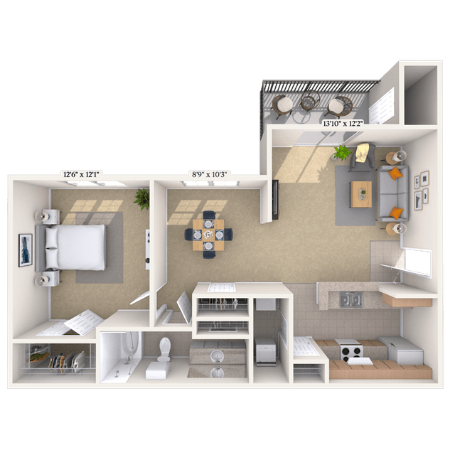 Floorplan image of unit 011227
