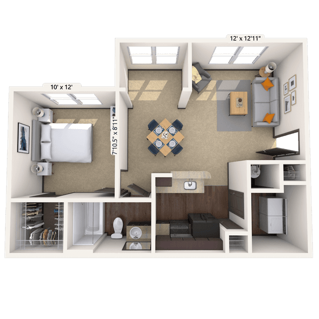 Floorplan image of unit 1414217