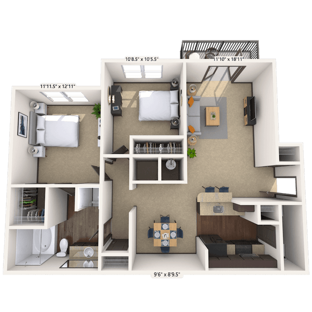 Floorplan image of unit 099101