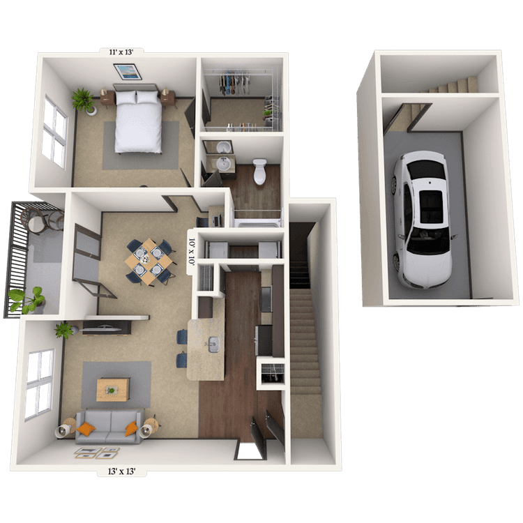 Floorplan image of unit 141425