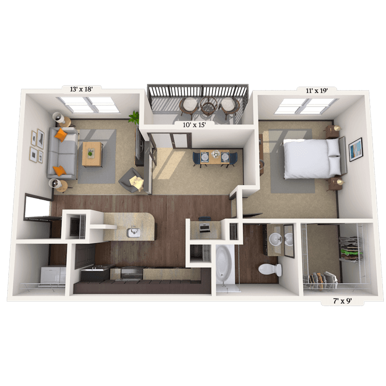 Floorplan image of unit 06635