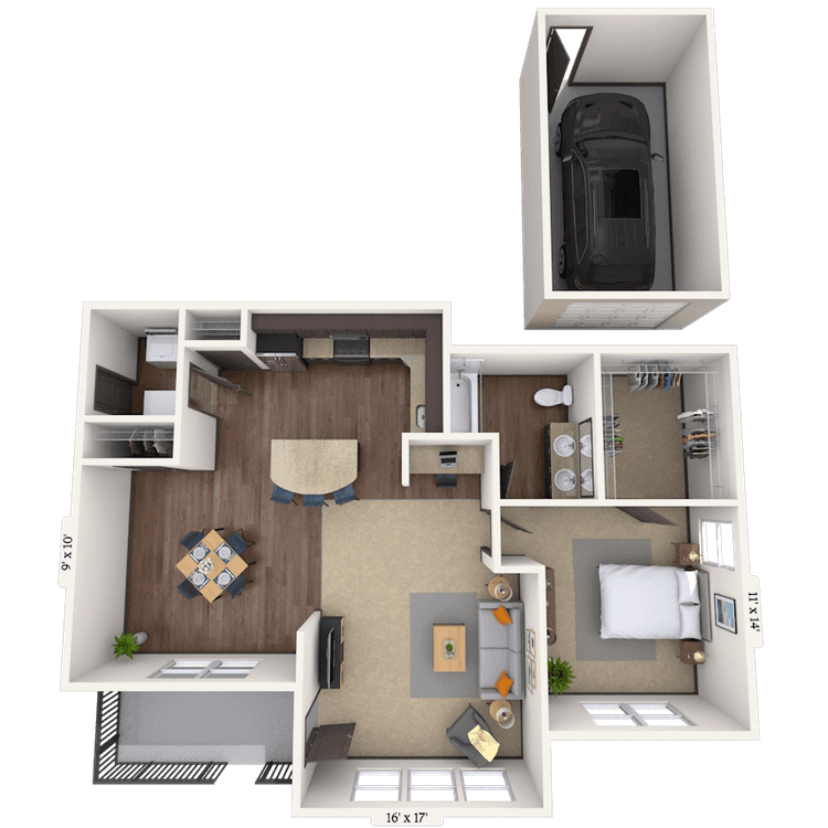 Floorplan image of unit 141416