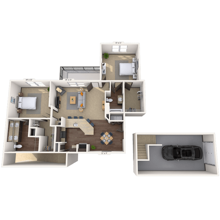 Floorplan image of unit 05527