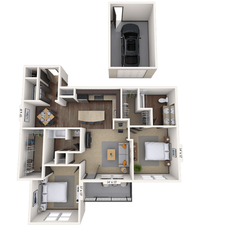 Floorplan image of unit 06613