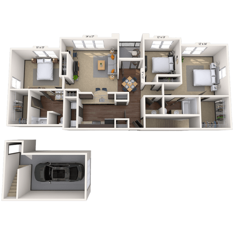 Floorplan image of unit 08822