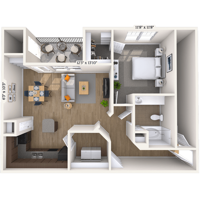 Floorplan image of unit 373727