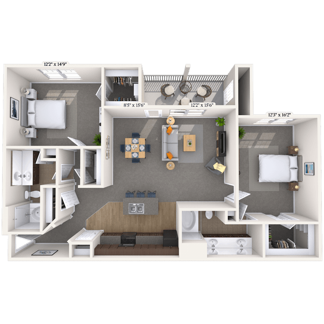 Floorplan image of unit 303028