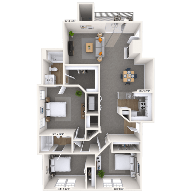 Floorplan image of unit 0202301