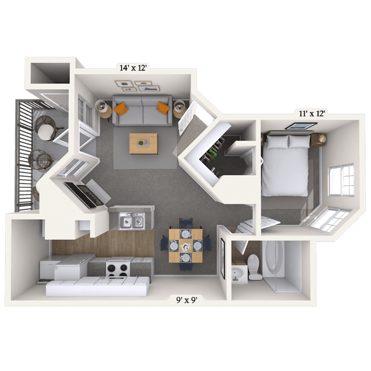 Floorplan image of unit 02133
