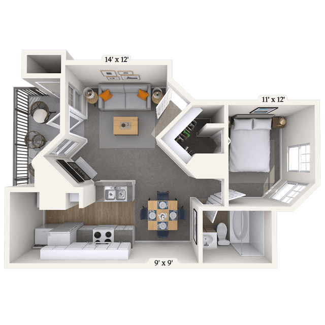 Floorplan image of unit 02181
