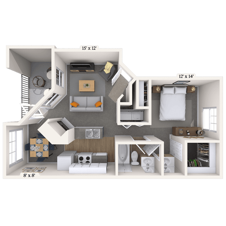 Floorplan image of unit 02129