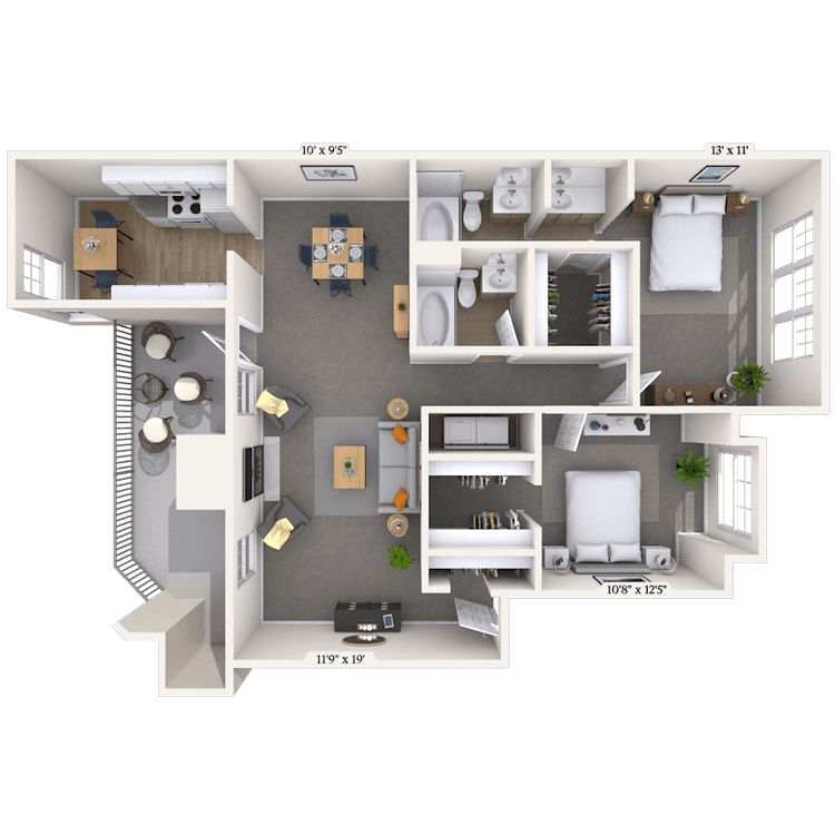Floorplan image of unit 011221H