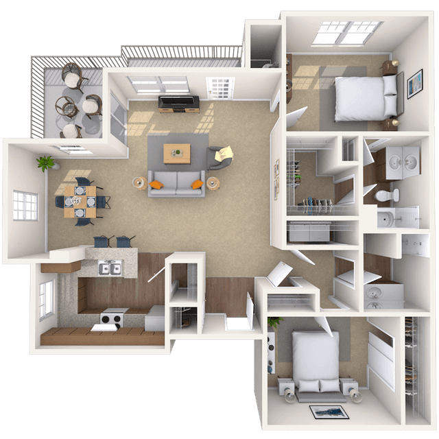 Floorplan image of unit 01125
