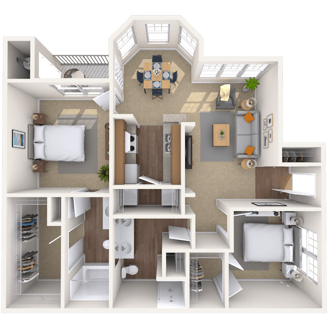 Floorplan image of unit 011326