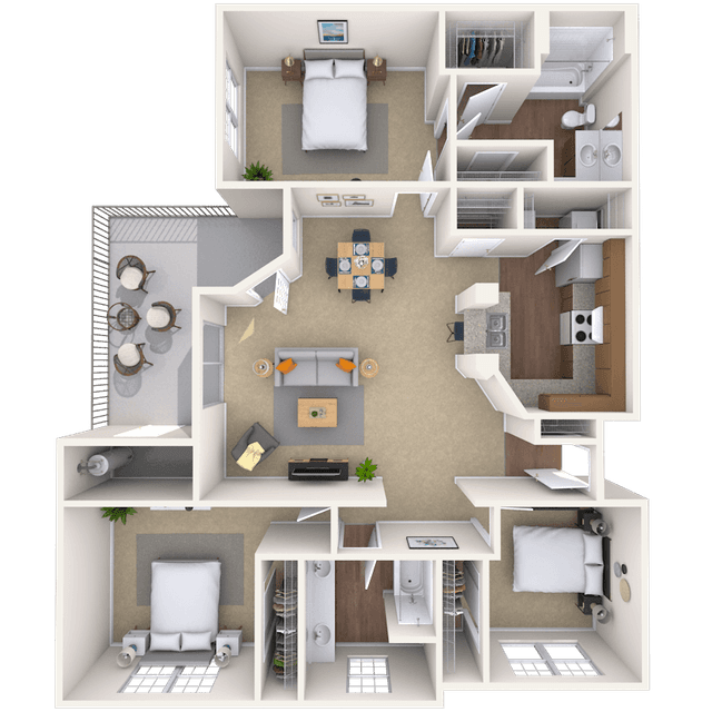 Floorplan image of unit 01720