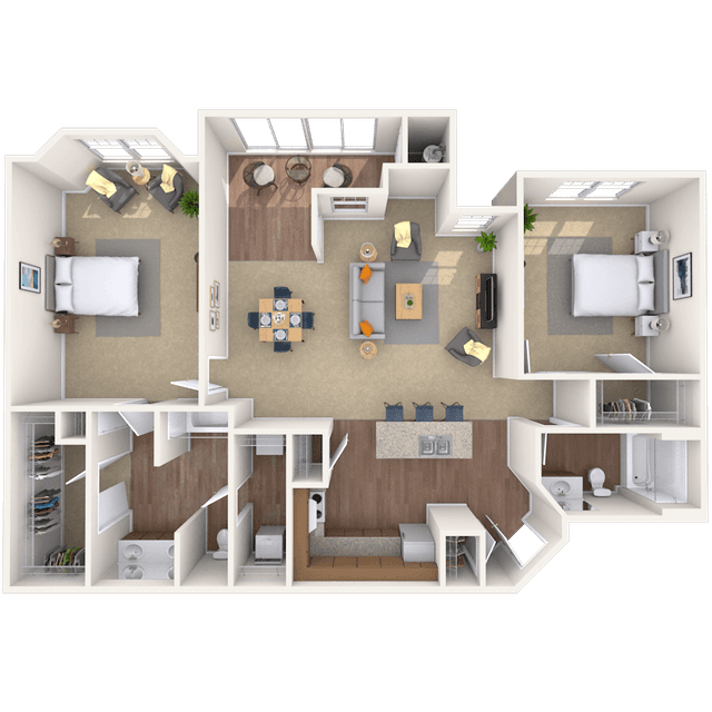 Floorplan image of unit 01332