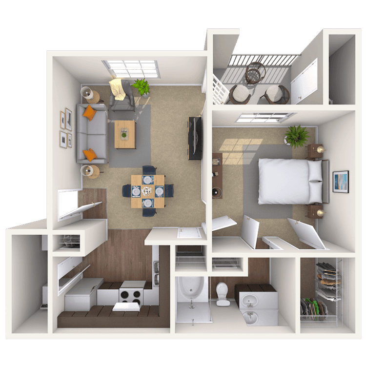 Floorplan image of unit 09105