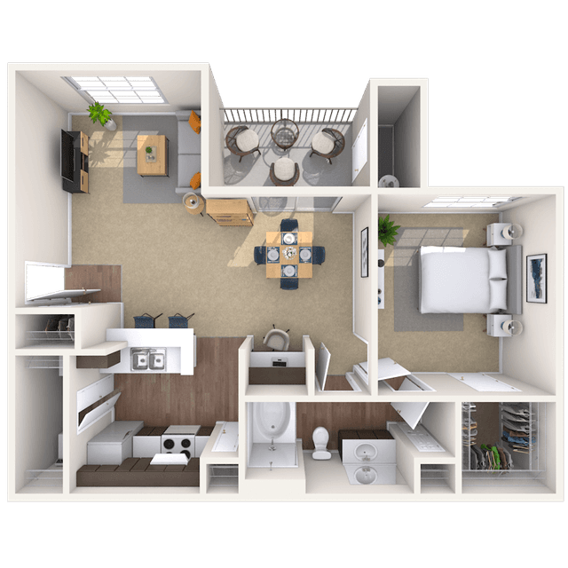 Floorplan image of unit 14207