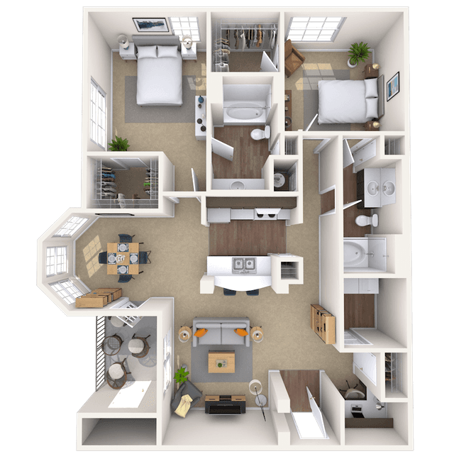 Floorplan image of unit 11101