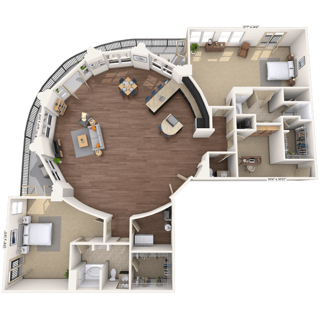 Floorplan image of unit 013001