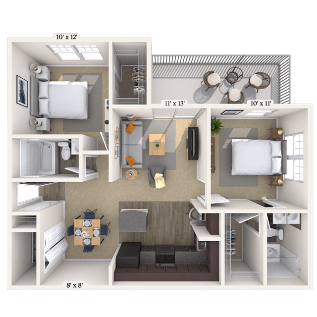 Floorplan image of unit 101011