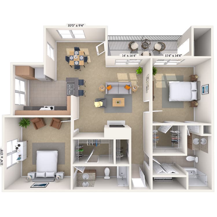 Floorplan image of unit 05538