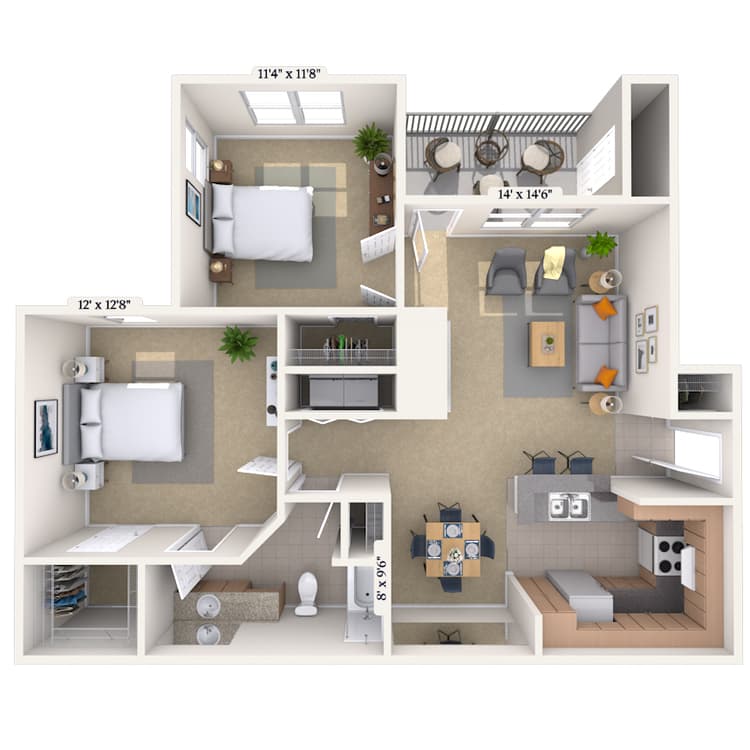 Floorplan image of unit 06635
