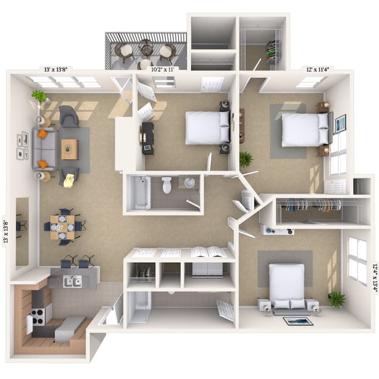 Floorplan image of unit 06637