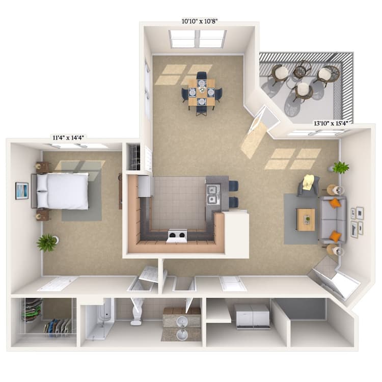 Floorplan image of unit 08836