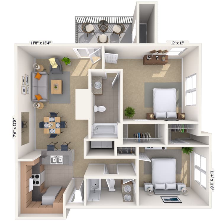 Floorplan image of unit 09911