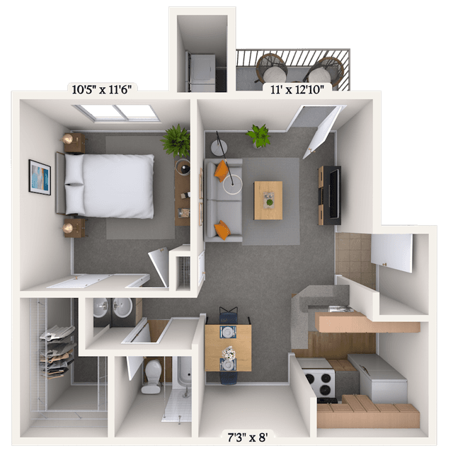 Floorplan image of unit 060605