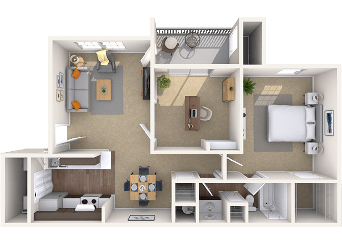 Floorplan image of unit 141401