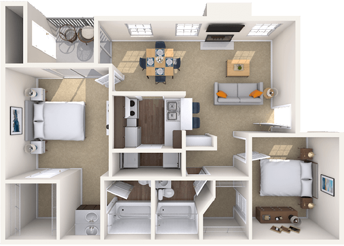 Floorplan image of unit 161604