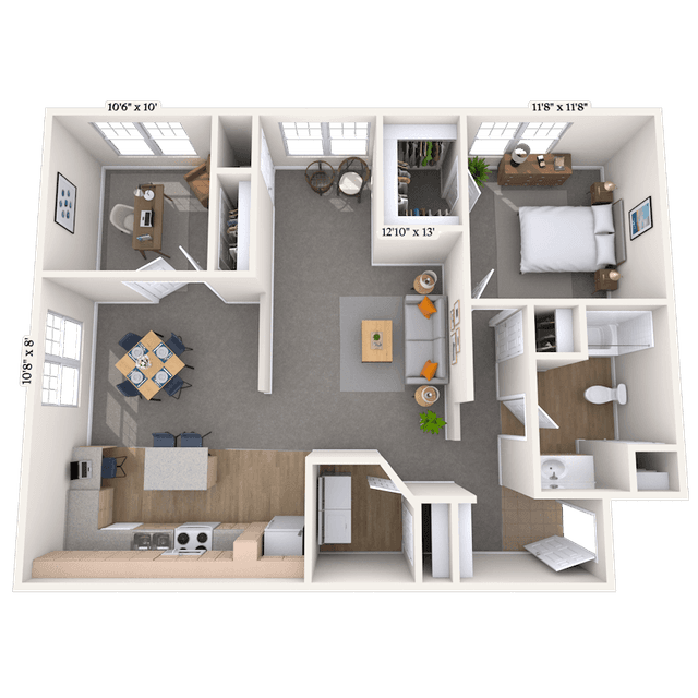 Floorplan image of unit 101037