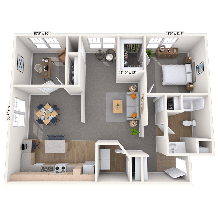 Floorplan image of unit 111137