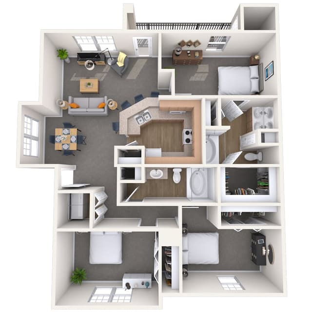 Floorplan image of unit 01229