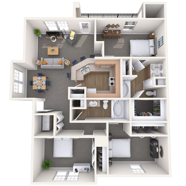 Floorplan image of unit 01520