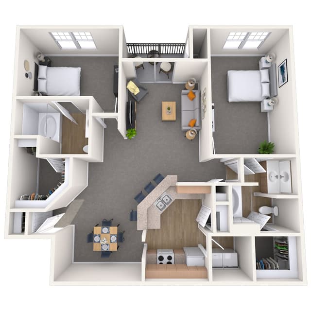 Floorplan image of unit 01614