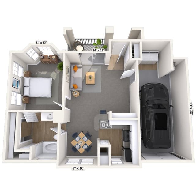 Floorplan image of unit 003314