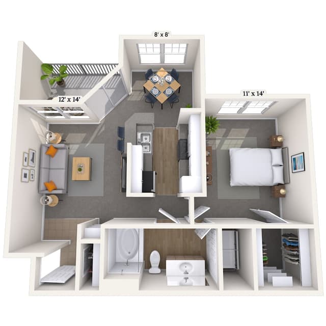 Floorplan image of unit 005525