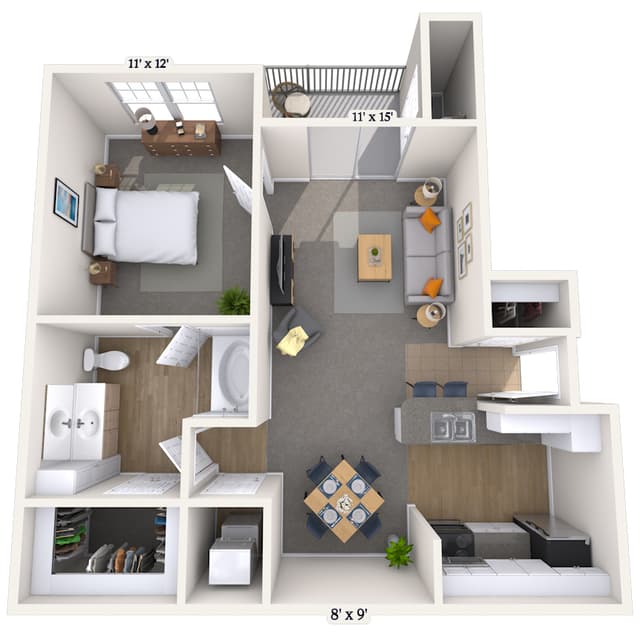 Floorplan image of unit 006614