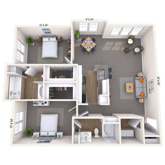 Floorplan image of unit 006638