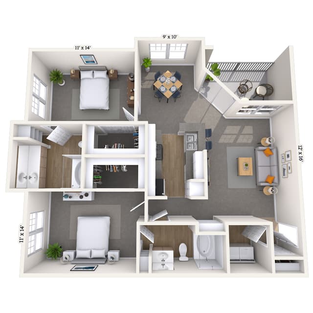 Floorplan image of unit 009933