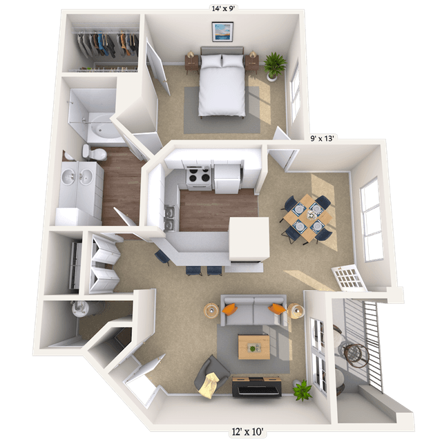 Floorplan image of unit 003305
